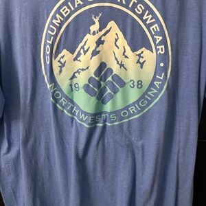 Columbia Blue Long Sleeve Adventure Tee NWOT